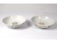 Pair of Chinese porcelain bowls Daoguang flowers trees nineteenth century