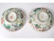 Pair of Chinese porcelain bowls Daoguang flowers trees nineteenth century