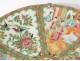 Chinese porcelain dish Canton characters geishas birds nineteenth butterflies