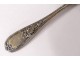 Teaspoon salt solid silver Minerva flowers nineteenth century Napoleon III