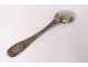 Teaspoon salt solid silver Minerva flowers nineteenth century Napoleon III