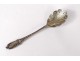 Teaspoon salt solid silver Minerva shell nineteenth century Napoleon III