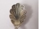 Teaspoon salt solid silver Minerva shell nineteenth century Napoleon III