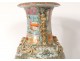 Chinese porcelain vase Canton phoenix characters butterflies flowers nineteenth