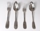 Lot silver cutlery massive Farmers General Old Man 252gr Minerva nineteenth