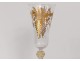 Wine glass glassware Murano Venice Italy gilt flowers nineteenth century