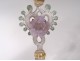 Wine glass glassware Murano Venice Italy gilt flowers nineteenth century