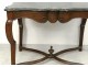 Regency console table oak carved gray marble eighteenth century