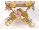 Cart empty-pocket porcelain Jacob Petit Paris gilt brass flower vine 19th