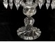 Pair candelabra sconces 2 lights crystal chandelier Baccarat Bamboo XXth