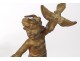 Pair bronze sculptures cherubs putti fisherman hunter Napoleon III XIXth