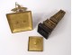 Empire inkwell bronze desk set holder letters swan 19th stamp box