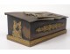 Empire inkwell bronze desk set holder letters swan 19th stamp box