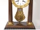 rosewood inlaid bronze columns pendulum clock Napoleon III nineteenth