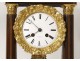 rosewood inlaid bronze columns pendulum clock Napoleon III nineteenth