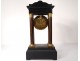 rosewood inlaid bronze columns pendulum clock Napoleon III nineteenth