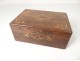 box casket Charles X rosewood inlaid satinwood nineteenth century