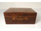 box casket Charles X rosewood inlaid satinwood nineteenth century