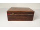 box casket Charles X rosewood inlaid satinwood nineteenth century