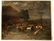 Flock of sheep HST Barbizon Charles Emile Jacque 19th