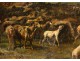 Flock of sheep HST Barbizon Charles Emile Jacque 19th