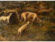 Flock of sheep HST Barbizon Charles Emile Jacque 19th