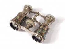 silver metal pearl opera glasses opera glasses twentieth century