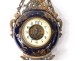 Round pendulum gilt bronze bull&#39;s eye glazed ceramic Napoleon III 19th