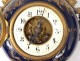 Round pendulum gilt bronze bull&#39;s eye glazed ceramic Napoleon III 19th