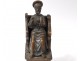 Statue bronze sculpture St Peter throne key paradise nineteenth century