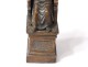 Statue bronze sculpture St Peter throne key paradise nineteenth century