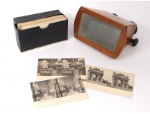 Viewer stereoscope photographs views Rome Milan Marseille Nice twentieth