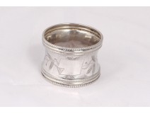 Sterling silver napkin ring 13gr Minerva nineteenth century silver foliage