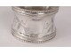 Sterling silver napkin ring 13gr Minerva nineteenth century silver foliage