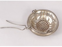 Tea strainer solid silver sterling silver 13gr Minerva nineteenth century