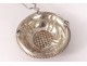 Tea strainer solid silver sterling silver 13gr Minerva nineteenth century