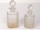 crystal perfume spray bottles carved Baccarat twentieth century