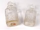 crystal perfume spray bottles carved Baccarat twentieth century