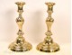 Pair of Louis XV bronze candlesticks eighteenth