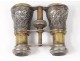 silver plated brass opera glasses optician Chevalier Paris XIX