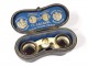 brass opera glasses golden Russian Bakelite case Gaggini twentieth century