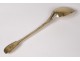 Spoon stew silver gilt crest crest Rooster Paris 91gr nineteenth