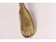 Spoon stew silver gilt crest crest Rooster Paris 91gr nineteenth