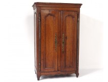 Chestnut control cabinet carved miniature shell eighteenth century