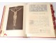 Roman Missal Mass Altar leather red morocco gilt cross engravings 1921