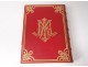 Roman Missal Mass Altar leather red morocco gilt cross engravings 1921