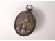 oval pendant silver reliquary massive Sainte Germaine reliquary nineteenth