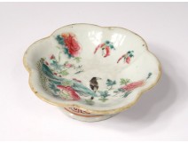 Chinese porcelain cup bird flowers China nineteenth century butterflies