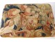 carved walnut tapestry footrest Aubusson tapestry XVIII XIX fruits