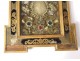 reliquary wax medallion frame Clement Virgo son glass gold églomisé nineteenth